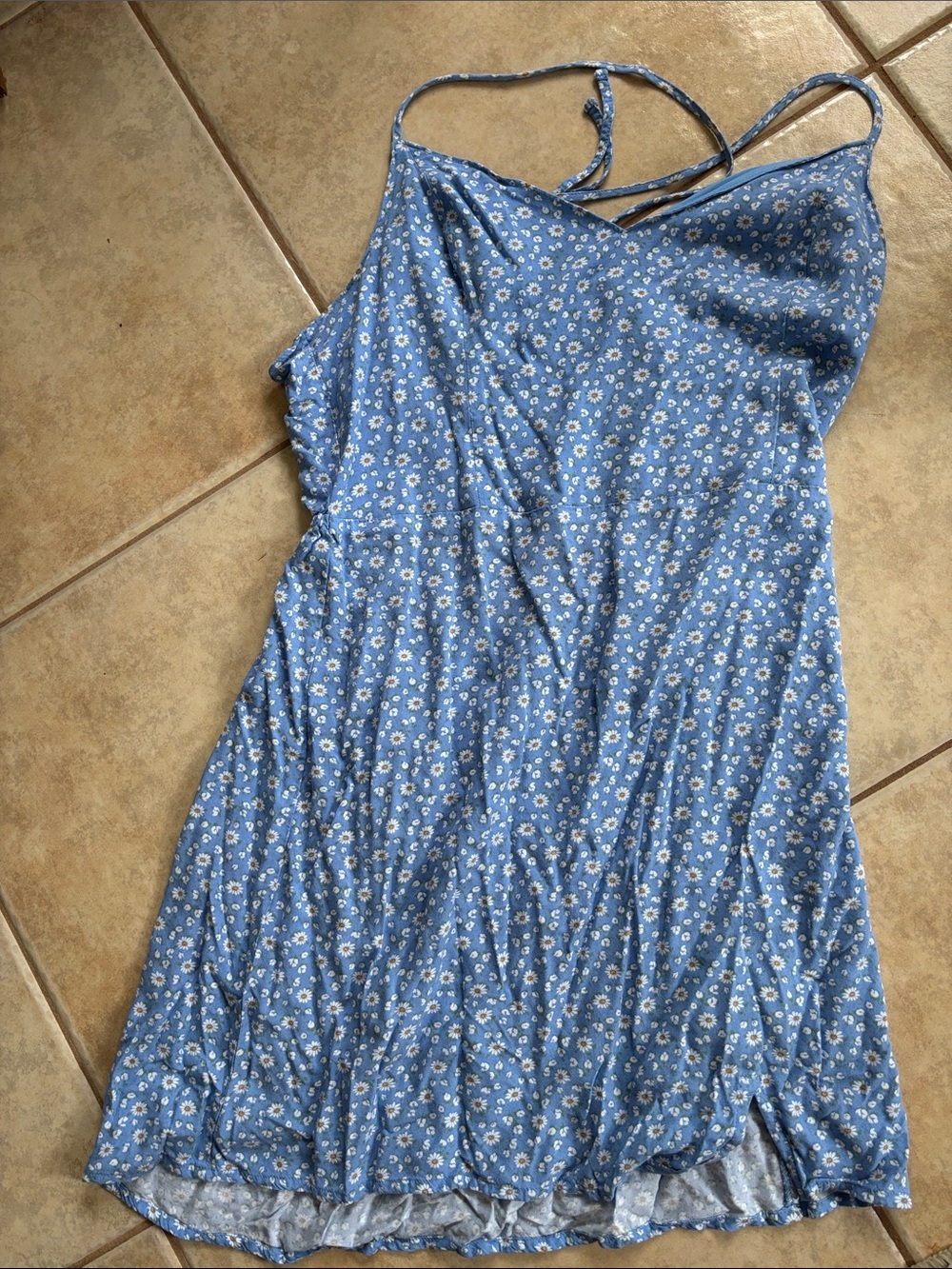 Hollister Blue Daisy Cami Dress